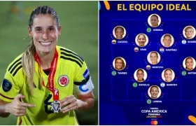 Daniela Montoya, en el equipo ideal.