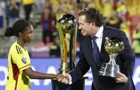 Linda Caicedo, jugadora de Colombia, elegida como la mejor de la Copa América. 