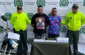 Capturados en flagrancia por porte ilegal de armas.