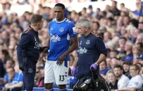 Yerry Mina, jugador del Everton. 