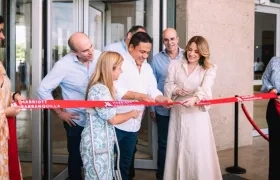 Momento de la apertura del hotel.