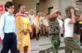 Obra teatral de la posesión presidencial.