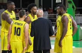 Jugadores de la Selección Colombia de baloncesto. 