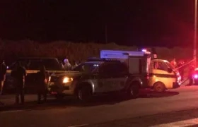 Sitio en el que fue hallada la camioneta con los 4 cuerpos sin vida en el norte de Bogotá.