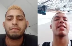 Geovany Ospino Rodríguez, alias ‘Cheo’; y Juan David Simmonds Niebles, los dos imputados. 