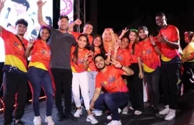 El Alcalde José Fernando Vargas acompañando a los jóvenes en el cierre de la semana.