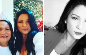 Dilia Contreras junto con su mamá Gilma.