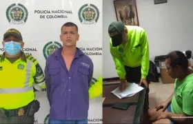 Los dos capturados por la Policía. 