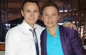 Mauricio y Jhonier Leal. A este últmo se le acusa del asesinato de su hermano y de su mama Marleny Hernández.