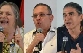 Clara López, Efraín Cepeda y Gustavo Bolívar.