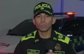 Coronel Óscar Daza, Comandante Operativo de la Policía Metropolitana de Barranquilla.