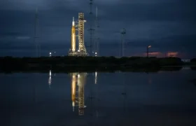 Preparativos del lanzamiento de la misión Artemis I.