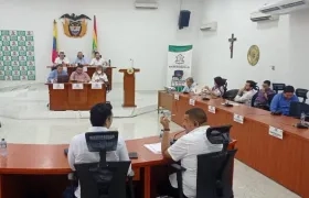 Sesión del Concejo aprobando los alivios tributarios.