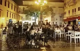 Plaza de Santo Domingo en Cartagena