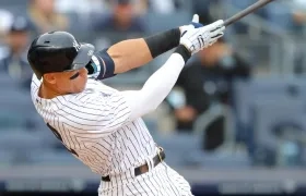 Aaron Judge, líder en cuadrangulares de los Yankees. 