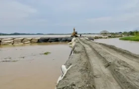 Obras de contención en 'Caradegato'.