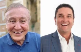 Senador Rodolfo Hernández y Juan Carlos Cárdenas, alcalde de Bucaramanga.