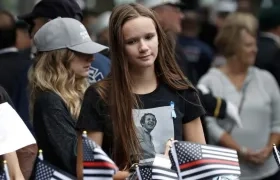 Emotiva ceremonia en conmemoración de los 21 años de los atentados a las Torres Gemelas.