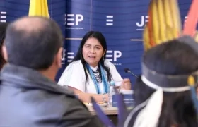 Momentos de la apertura del caso 09 de la JEP.