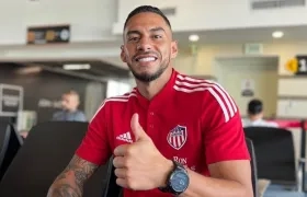 Yeison Gordillo, jugador de Junior. 