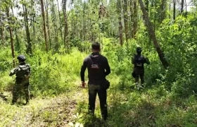 Predio ocupado para la extinción de dominio.