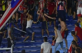 Momento del enfrentamiento. 