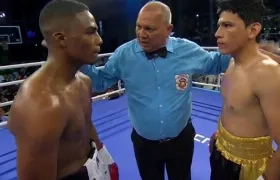 José Muñoz y Luis Quiñones, antes de la fatal pelea. 