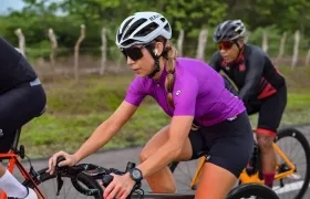 Andrea Rueda Arango en una de sus rutinas.