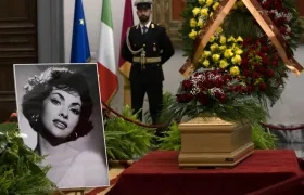 Capilla ardiente de Gina Lollobrigida