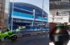 Estadero donde encontraron la granada.