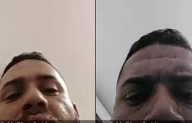 Nelvis Alexander Cordero Ortiz durante la audiencia virtual. 