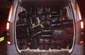 Cargamento de marihuana en falso vehículo del Inpec.