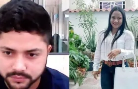 Jairo Medina y la víctima Liliana Segovia. 