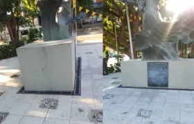 Así dejaron los delincuentes el sistema de iluminación.