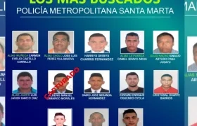 Los más buscados de Santa Marta