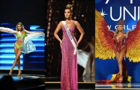 María Fernanda Aristizábal en la preliminar de Miss Universo.