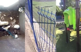 Vandalismo y daños en los parques El Edén, Villa de San Carlos y Las Mercedes.