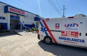 El herido fue trasladado al puesto de Agrupasalud, en Soledad. 