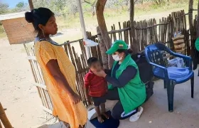 Jornada de atención del ICBF entre niños wayúu