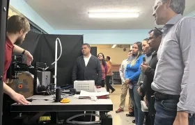 La delegación Distrital en los talleres de investigación.