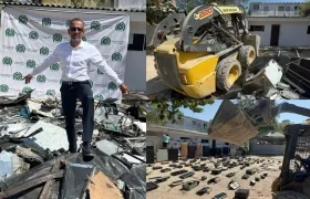 Destrucción de aparatos con el juego Keno.