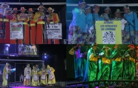 Presentaciones de grupos de letanías.