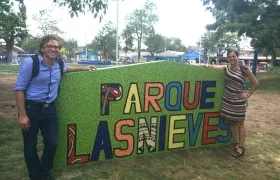 Carlos Acosta Juliao, en el parque Las Nieves.