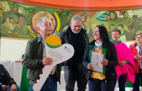 Momento del acto de constitución.