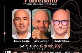 Los chefs Jacobo Bonilla, Alex Quessep y Charlie Otero.