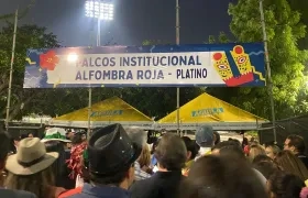 La zona de palcos, alfombra roja y platino empieza a llenarse de espectadores