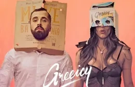 Los cantantes Greeicy Rendón y Mike Bahía.