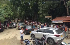 El ingreso al Parque Tayrona es lento y caótico