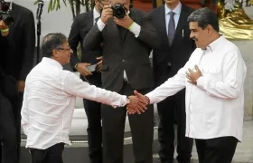 Los Presidentes de Colombia, Gustavo Petro, y Venezuela, Nicolás Maduro.