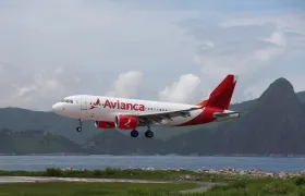 Avión de la aerolínea Avianca. 